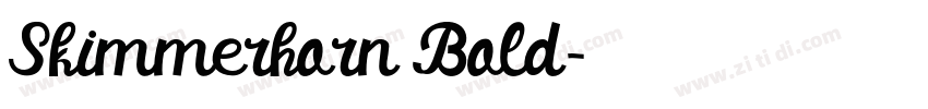 Skimmerhorn Bold字体转换